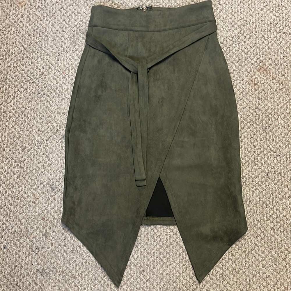Forest green skirt